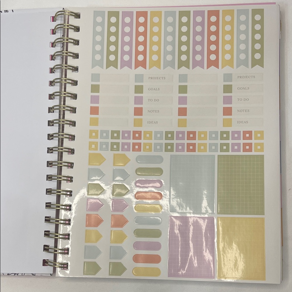 Betsey Johnson Pink and White Floral 2025 - 2026 Planner with Pen - Picture 8 of 16